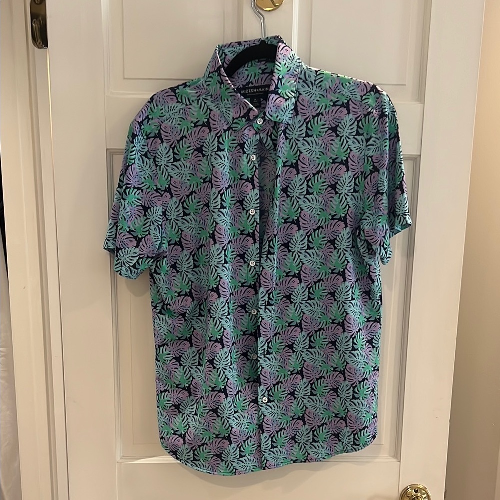 Mizzen and Main performance short sleeve button down medium